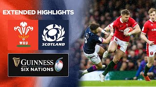 Wales v Scotland  Extended Match Highlights  2022 Guinness Six Nations [upl. by Rambert]