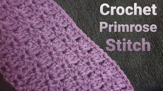 Crochet Primrose Stitch crochet crocheting crochettutorial örgü [upl. by Zanze]