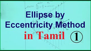 Ellipse Eccentricity method  1  தமிழில் [upl. by Novled]