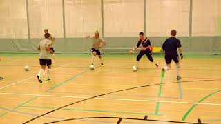 Futsal Training Drill Receiving Turning and Facing Level 1 Beginner [upl. by Nedra]