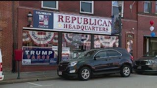 DeWine visits local GOP HQ says early voting impactful [upl. by Madeleine]