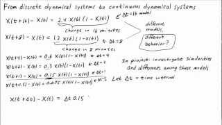 From discrete dynamical systems to continuous dynamical systems [upl. by Thirzia]