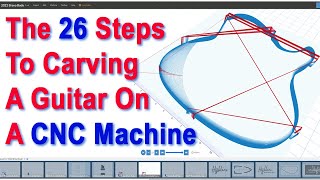 The 26 Steps To Carving A Guitar On A CNC Machine [upl. by Yelnek395]