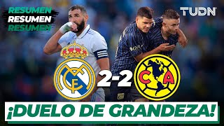 Resumen y goles  Real Madrid 22 América  Amistoso Internacional  TUDN [upl. by Enaej]