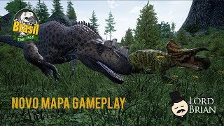 The Isle NOVO MAPA  Gameplay Rumo ao Saurophaganax [upl. by Ecinert]