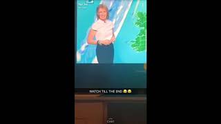 RTÉ weather woman pulls a funny on tv [upl. by Nitsraek]