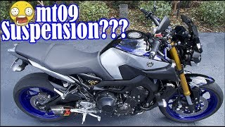 2018 MT09SP Suspension Adjustment [upl. by Nakhsa]