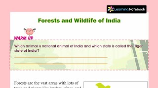 Class 4 Forests and Wildlife of India [upl. by Garrott]