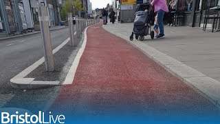 Keynsham optical illusion cycle lane [upl. by Midge]