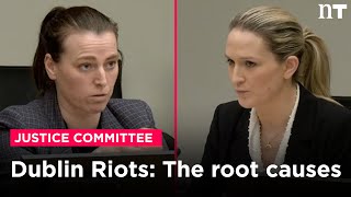 The Dublin riots Heated debate during Oireachtas committee hearing with Helen McEntee  Newstalk [upl. by Silra]