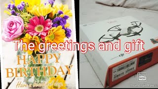 Unboxing and Greetings  Birthday Gift  Is all about Me  Buhay Ofw Singapore efana tv vlog [upl. by Yziar560]