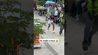 He made a mess Pt2 😂 funnyvideo funny viral comedyvideos mrbeast prank funnyshorts trending [upl. by Rexanne244]