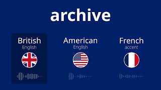 3 ways to pronounce the word archive [upl. by Jennette]