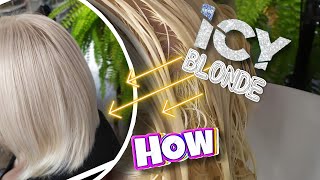 HOW TO  Icy blonde Matrix Toner Formula  Viksi Salon [upl. by Tung]