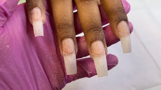 How to do a full set of acrylic nails  Nails for beginners step by step [upl. by Ylicic412]