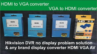 HDMI VGA converter for Dvr display problem Lan to cable hdmi [upl. by Gem]