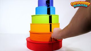 Rainbow Learning Blocks for Toddlers and Kids [upl. by Iey]