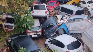 Imágenes de la devastadora tormenta que afectó a la región de Valencia y dejó decenas de víctimas [upl. by Eidda]