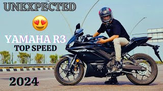 YAMAHA R3 TOP SPEED😍  2024  FIRST ON YOUTUBE [upl. by Varden]