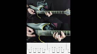 Yngwie Malmsteen  Caught In The Middle Riff  Guitar lesson with TAB  Tutorial  Cover [upl. by Sueahccaz]