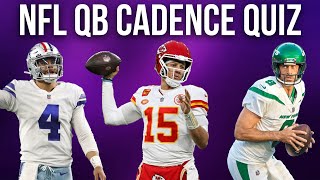 NFL QB Cadence Quiz  2023 Season [upl. by Ilanos]