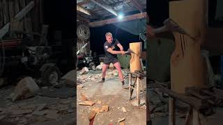 Standing Block training 🪓 timbersports woodchopping strong trending satisfying [upl. by Pavel]