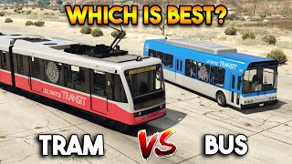 GTA 5 ONLINE  TRAM VS BUS WHICH IS BEST [upl. by Canale347]