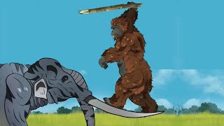 GIGANTOPITHECUS VS PALAEXODON  ANIMATION [upl. by Papagena]