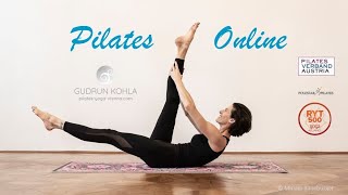 Pilates Matwork 15 Hüfte Beine Po mit YogaBlöckenBuch [upl. by Arebma33]