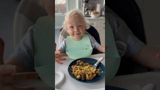 Alexander is doing progress by eating delicious pilaf with a spoon by his own … funny family [upl. by Jandel]