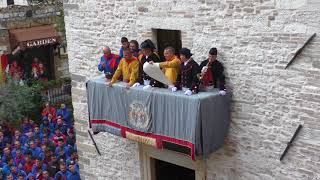 GUBBIO  15 Maggio 2018 annuncio dei Capitani 2020 cronacaeugubinait [upl. by Orose]