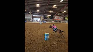 Gabriella Carreon and Kevin at the Hailey Kensil Youth Barrel Race at the Rose Palace [upl. by Valma316]