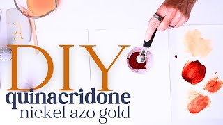 I Made DIY Quinacridone Nickel Azo Gold  Heres What Happened [upl. by Atipul]