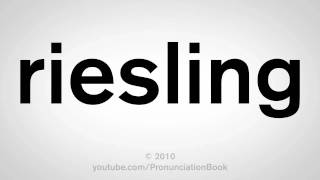 How To Pronounce Riesling [upl. by Asirahc]