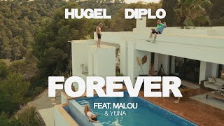 HUGEL Diplo  Forever feat Malou amp Yuna Official Visualizer [upl. by Ilhsa]