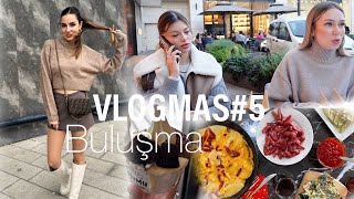 VLOGMAS 5 EBRU VE GÖZDE İLE BULUŞTUK 😍 4 malzemeli makyaj 💄ZARA TURU 🛍 İZMİR YEMEK  AVM 😍 VLOG [upl. by Alleyne]