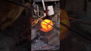 Shaping RedHot Steel Blocks – Satisfying Compression amp Forging Process [upl. by Cogen]