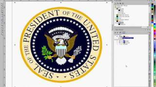 Using CorelDraw 13 to convert a color object to black amp whit [upl. by Laidlaw]