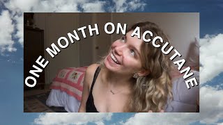 ONE MONTH UPDATE ACCUTANEISOTRETINOIN for mild  consistent acne [upl. by Sill]