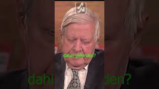 Helmut Schmidt über das Leben nach dem Tod interview Maischberger Altkanzler alteschule viral [upl. by Vacuva]