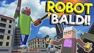 MEGA ROBOT BALDI ATTACKS CITY  Tiny Town VR Gameplay  Oculus VR Game [upl. by Kory151]