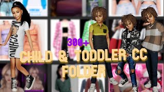 300  CHILD amp TODDLER Clothes  Accessories  Hair amp shoes CC Folder part 2  The Sims 4 [upl. by Toby]