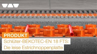 SchlüterBEKOTECEN 18 FTS Fortschrittliche Fußbodenheizung  Animation [upl. by Lepine]