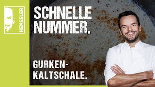 Schnelles GurkenKaltschalen Rezept von Steffen Henssler [upl. by Salokin]