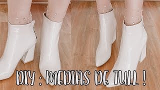 DIY  MEDIAS DE TULL CON PIEDRITAS EN 5 MINUTOS [upl. by Deloris161]