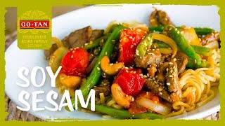 Noodles recept met ketjap sesam woksaus  Han’s Recepten  GoTan [upl. by Iover336]