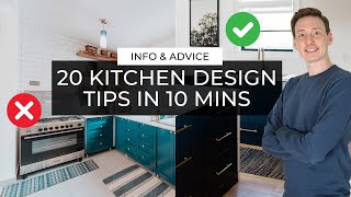 20 Kitchen Design Tips In 10 Minutes ⏱️ [upl. by Heinrik]