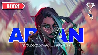 Valorant Rank Up  1000 Subscribers from live  Free GiveAways to 100 Subscribers valorantlive [upl. by Eilime828]