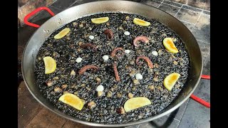 ¡Descubre el secreto del arroz negro con pulpo perfecto 🍚🦑 Receta fácil [upl. by Vaish]