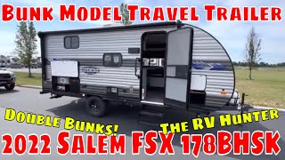 2022 Salem FSX 178BHSK  Bunk Model Travel Trailer by Forest River Inc [upl. by Chassin]